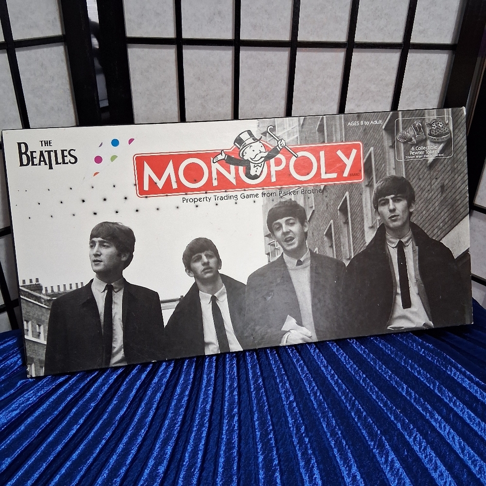 The Beatles Monopoly Board Game - Black and White Edition